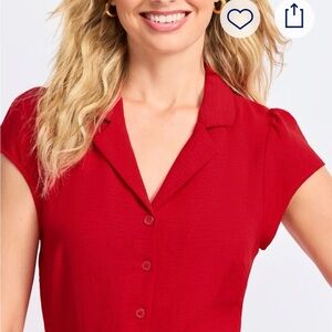 Chic Scarlet Blouse for Women